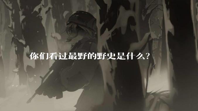 你们看过最野的野史是什么？