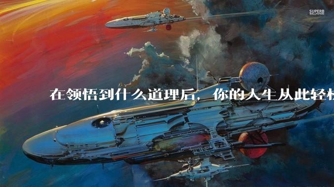 在领悟到什么道理后，你的人生从此轻松了起来？