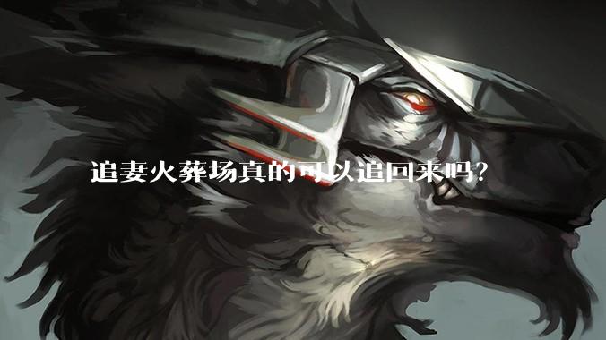追妻火葬场真的可以追回来吗？